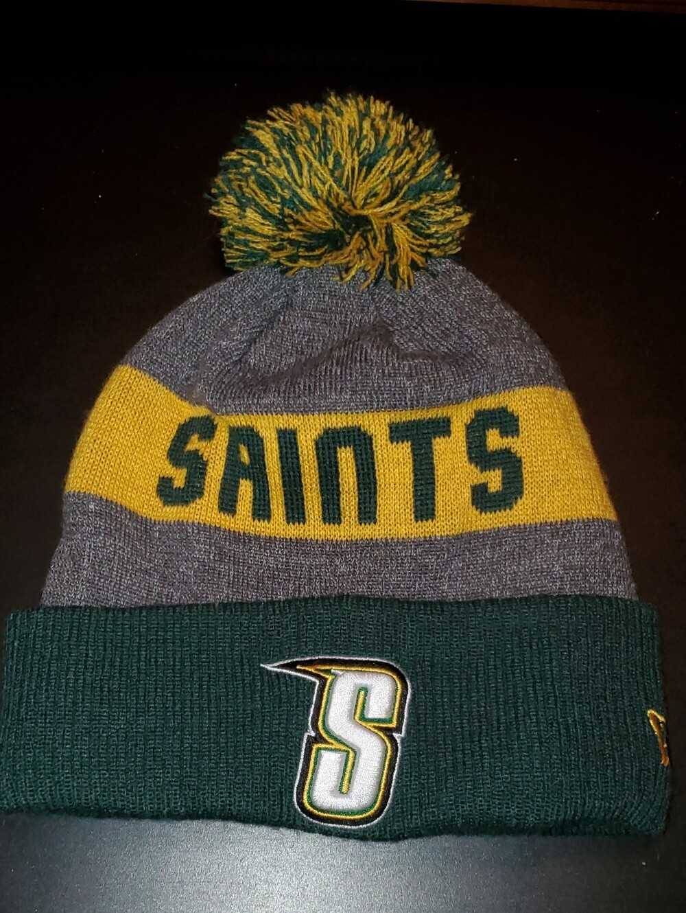 Siena University Saints Lined Knit Winter Hat with Pom-pom